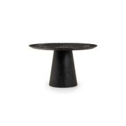 Skye Poker Table in Washed Black & Bluestone gallery detail image