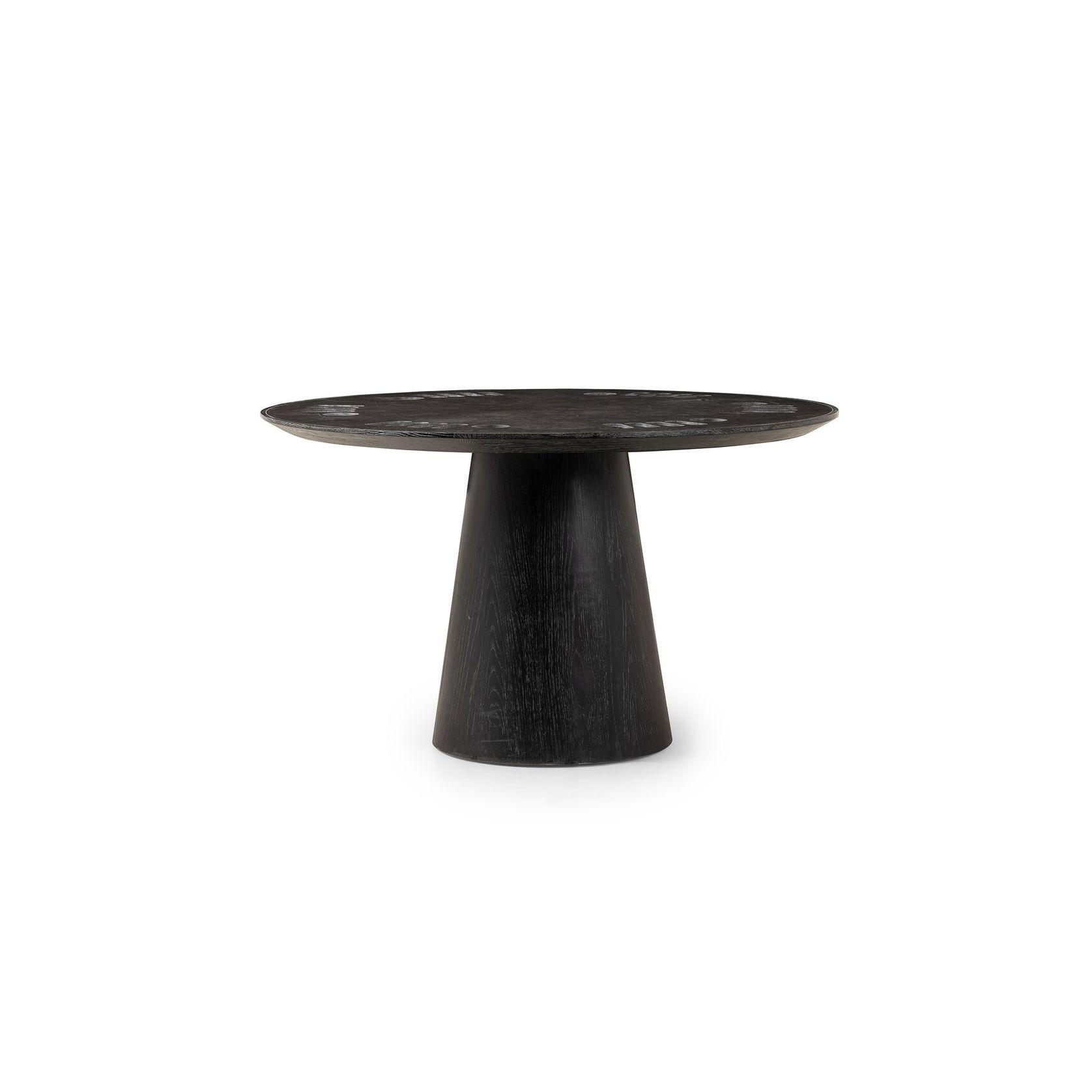 Skye Poker Table in Washed Black & Bluestone gallery detail image