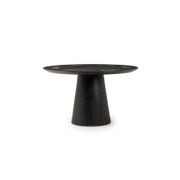 Skye Poker Table in Washed Black & Bluestone gallery detail image