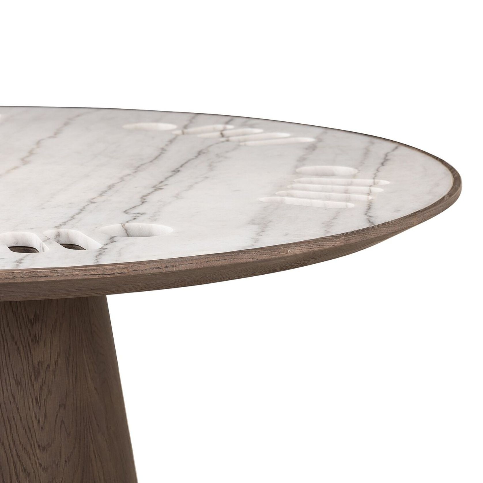 Skye Poker Table in Weathered Dark Oak gallery detail image