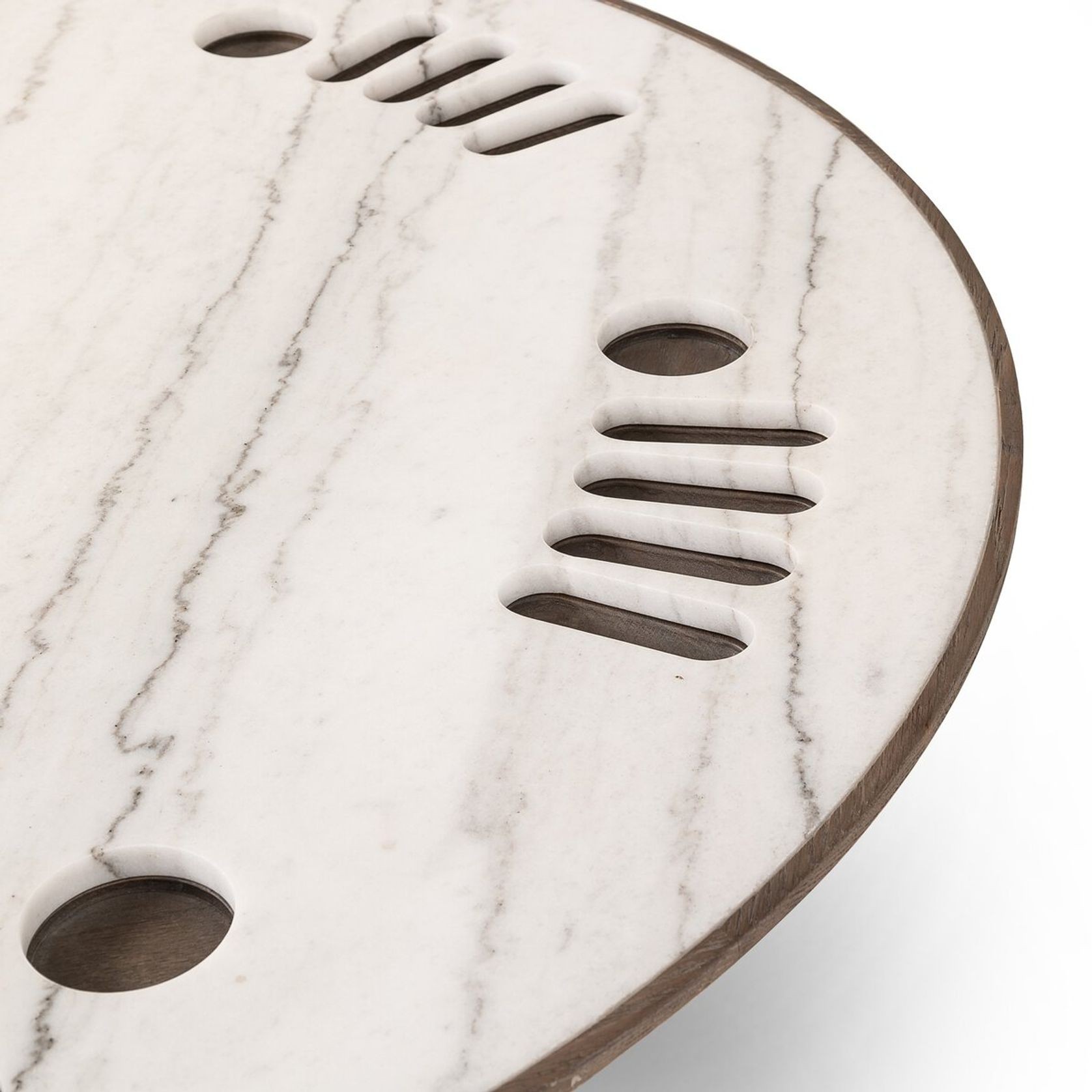 Skye Poker Table in Weathered Dark Oak gallery detail image