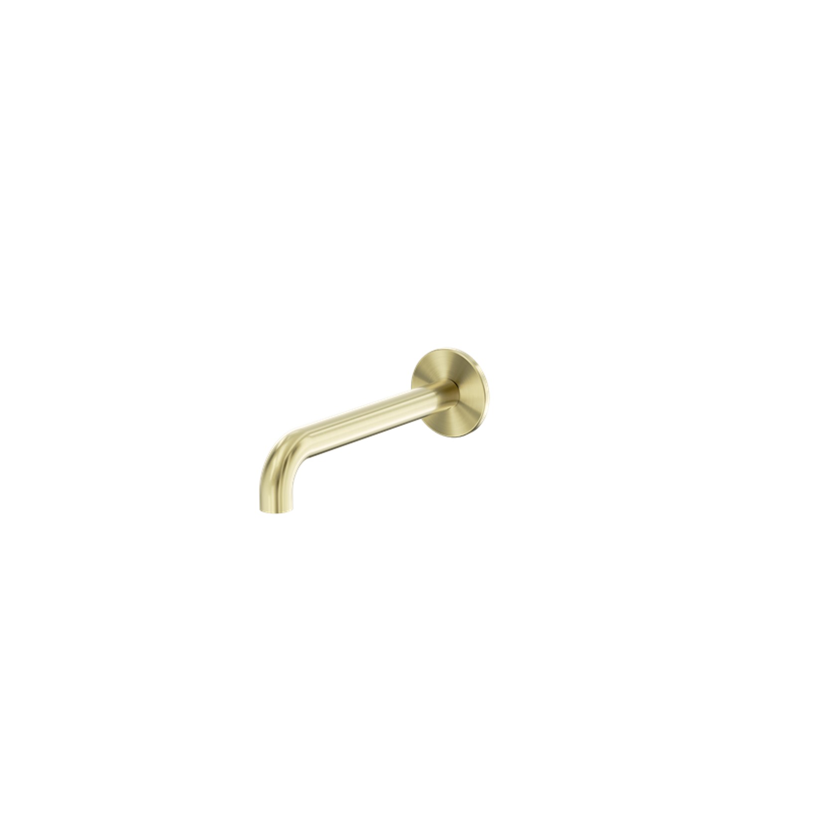 Serenity 185mm Wall Basin/Bath Set Spout only Brushed Gold gallery detail image