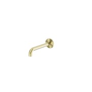 Serenity 185mm Wall Basin/Bath Set Spout only Brushed Gold gallery detail image
