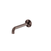 Serenity 185mm Wall Basin/Bath Set Spout only Brushed Bronze gallery detail image