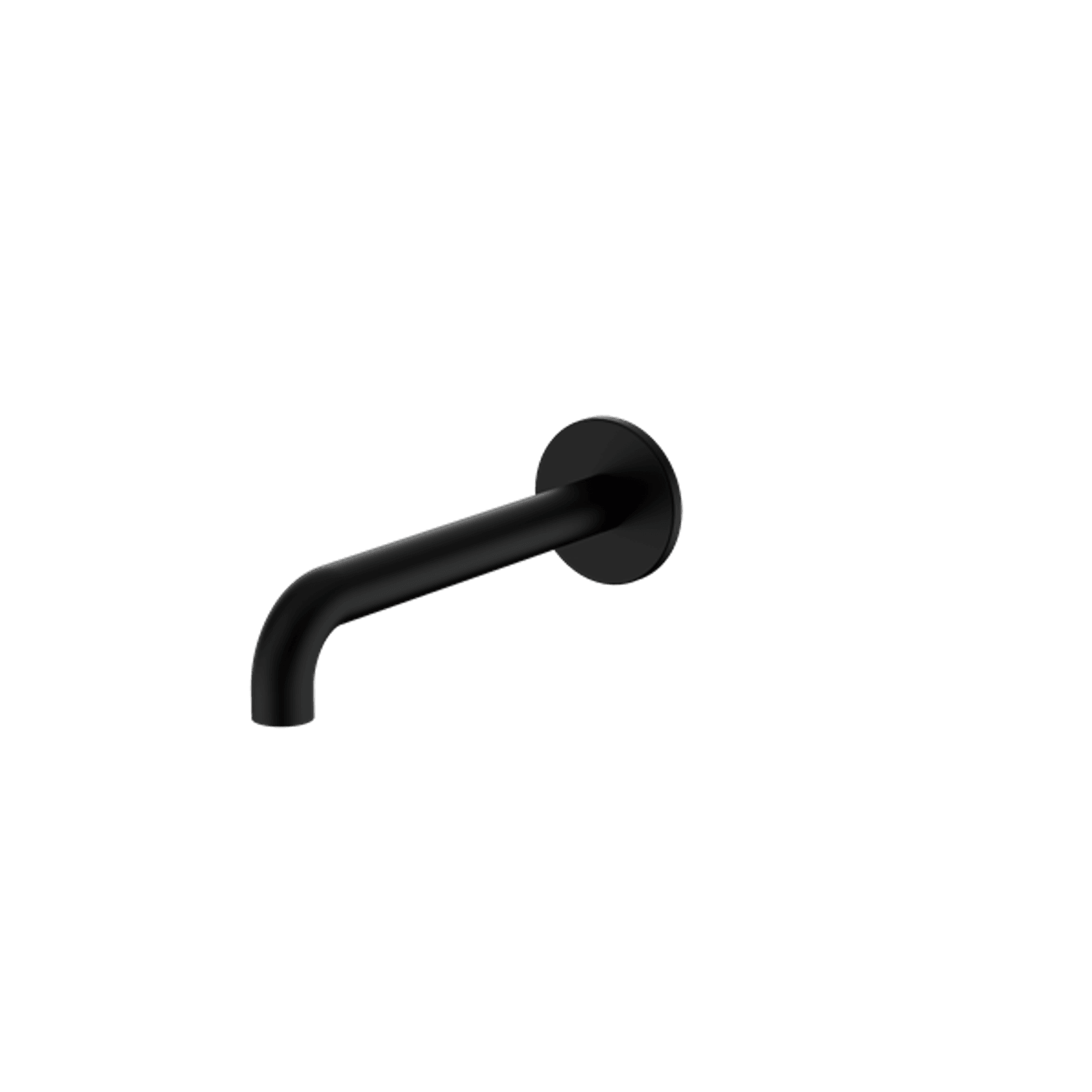 Serenity 185mm Wall Basin/Bath Set Spout only Matte Black gallery detail image