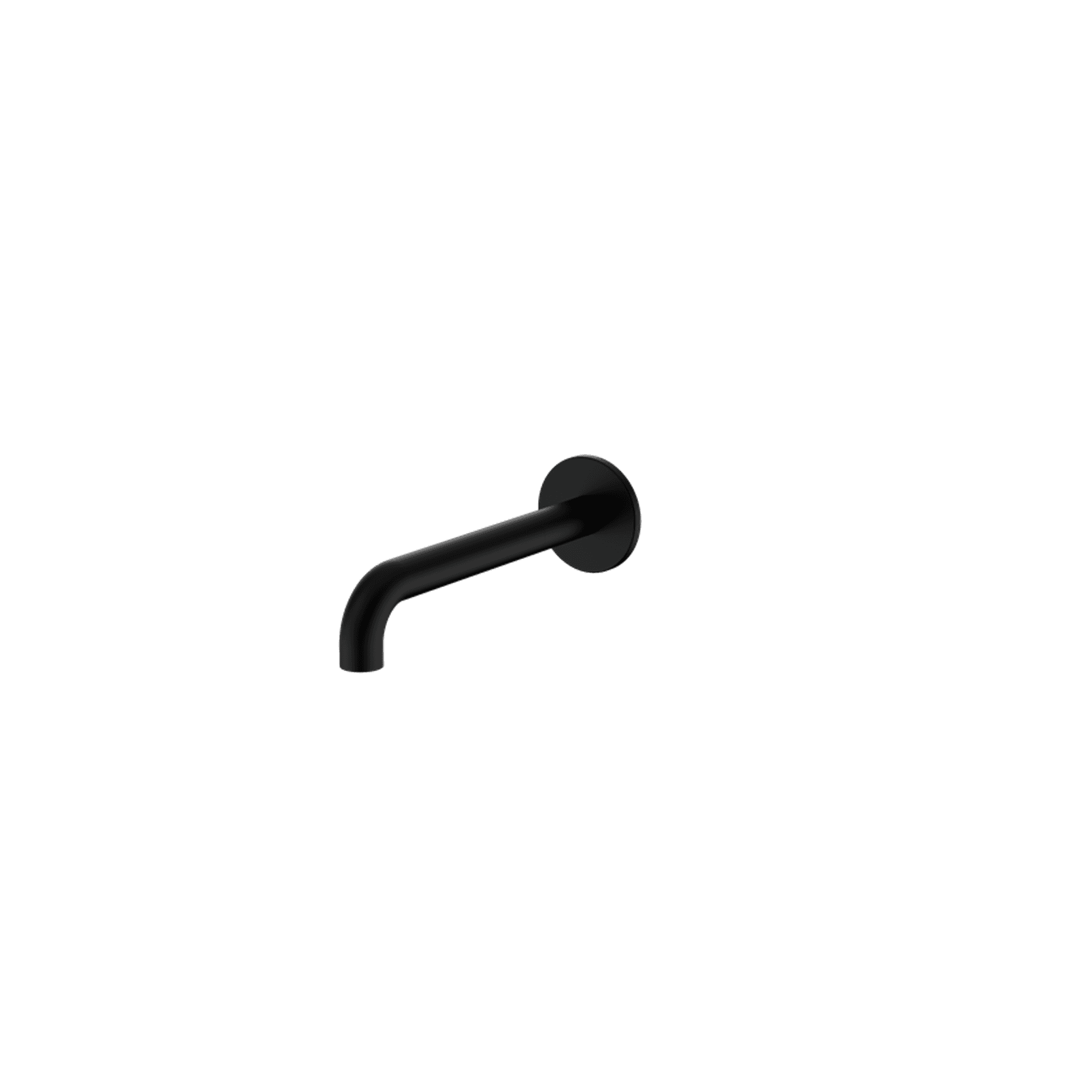 Serenity 160mm Wall Basin/Bath Set Spout only Matte Black gallery detail image