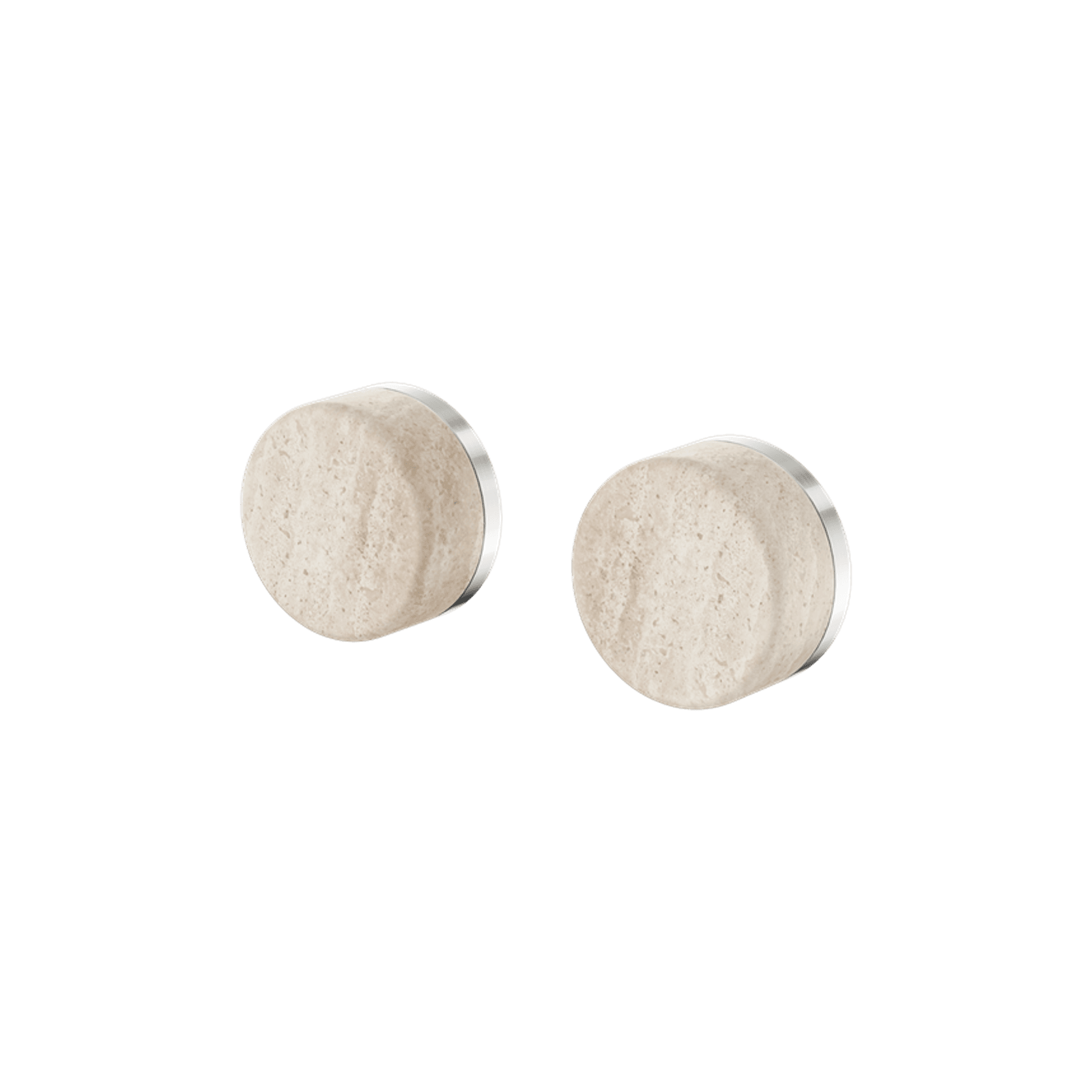 Serenity Wall Top Assembly With Rome Travertine Handle Brushed Nickel gallery detail image