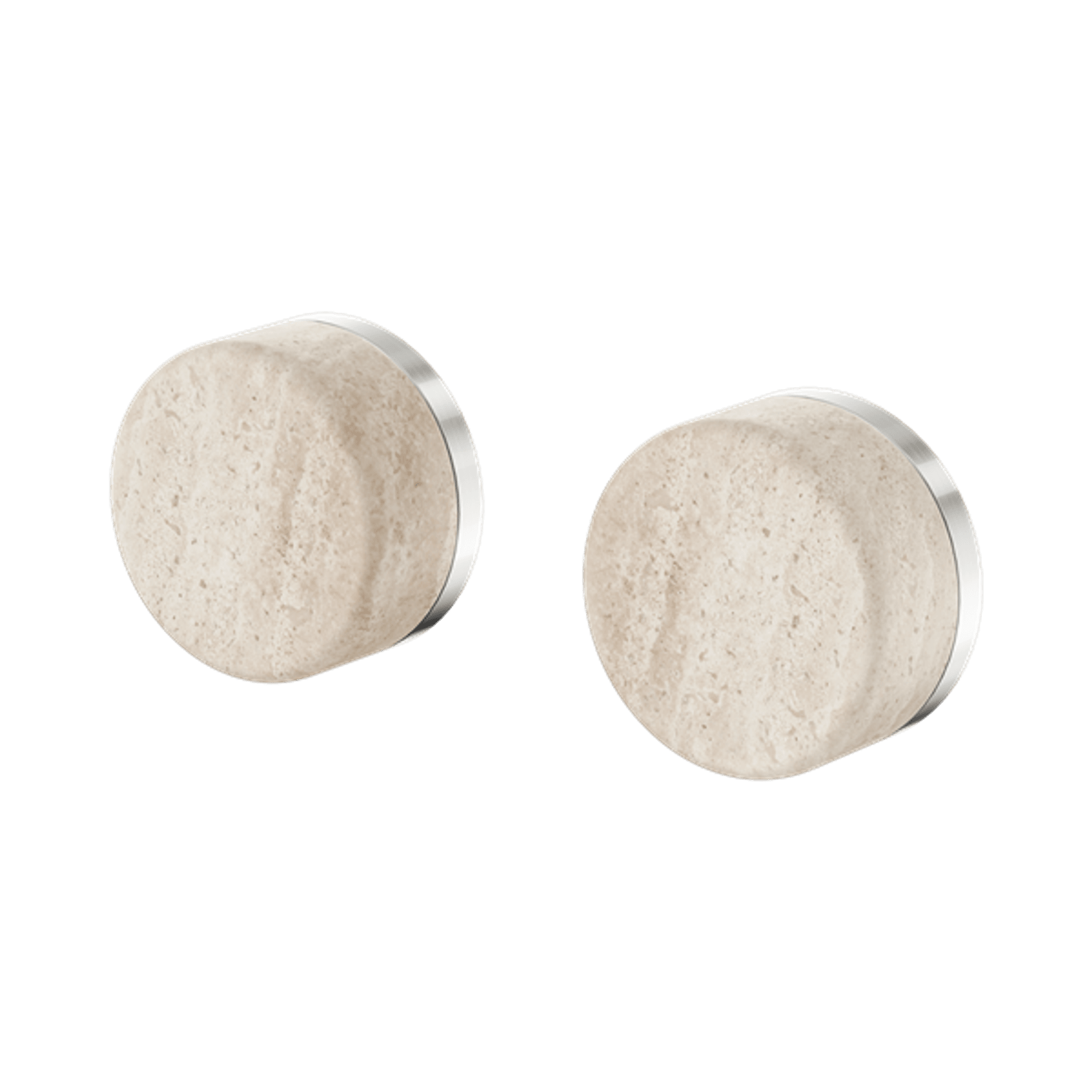 Serenity Wall Top Assembly With Rome Travertine Handle Brushed Nickel gallery detail image