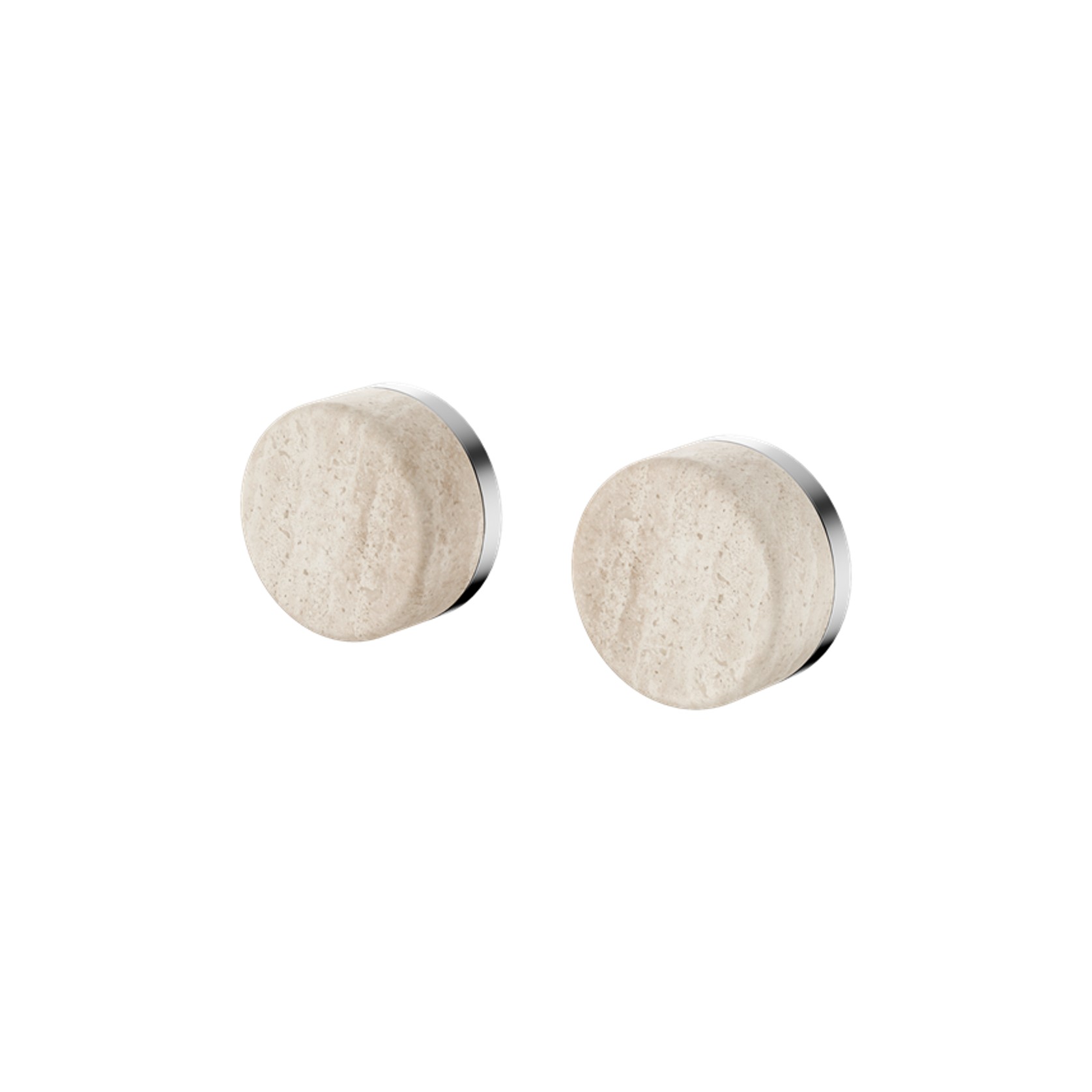 Serenity Wall Top Assembly With Rome Travertine Handle Chrome gallery detail image