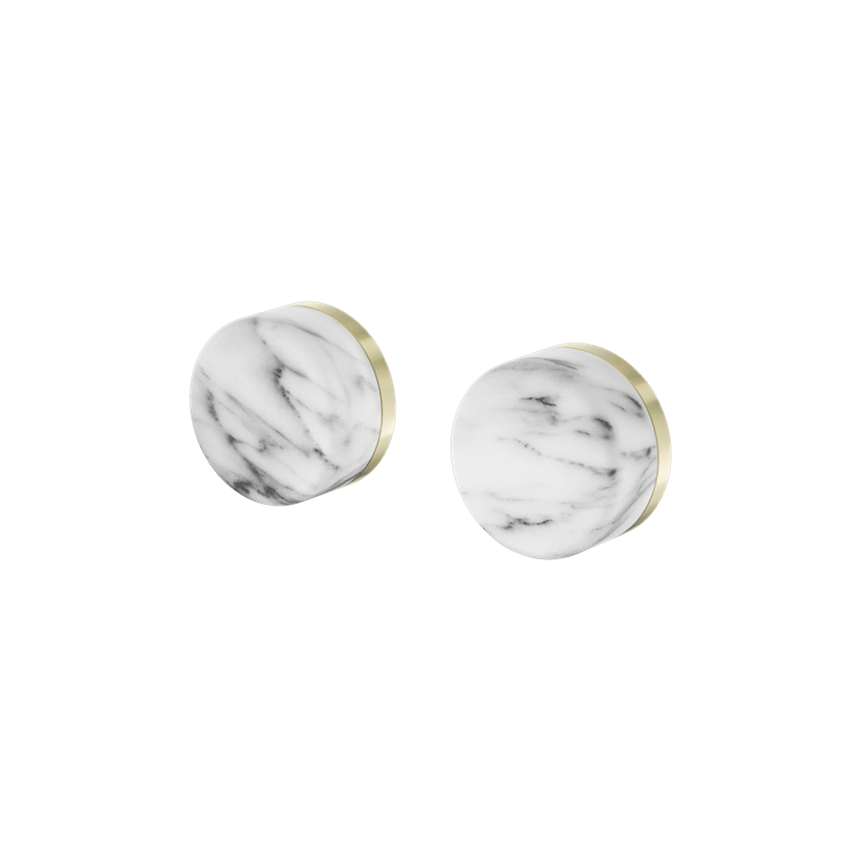 Serenity Wall Top Assembly With Arabescato Corchia Handle Brushed Gold gallery detail image