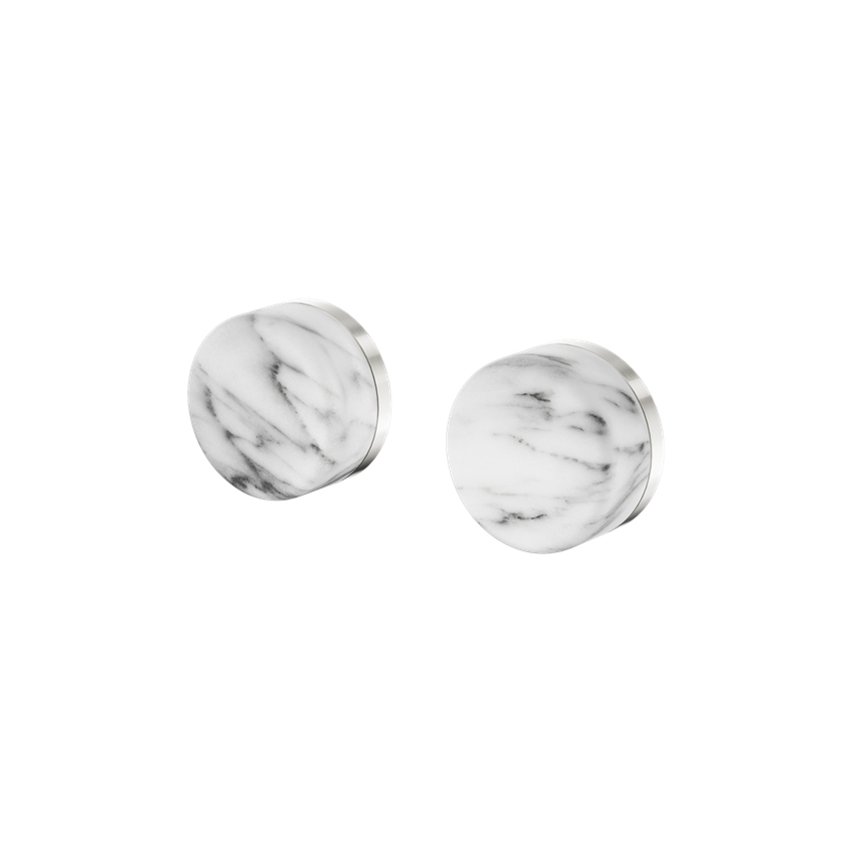 Serenity Wall Top Assembly With Arabescato Corchia Handle Brushed Nickel gallery detail image