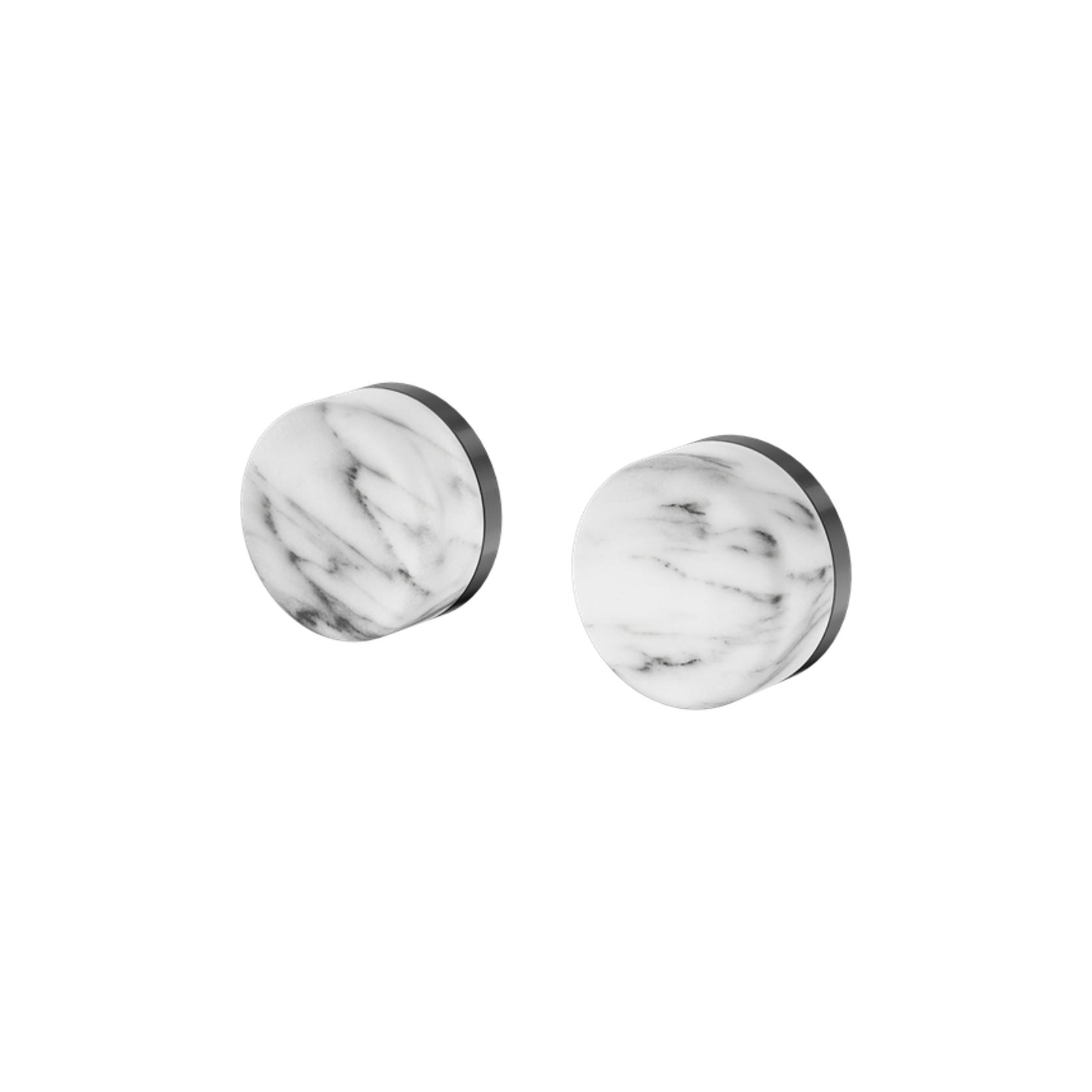 Serenity Wall Top Assembly With Arabescato Corchia Handle Gun Metal gallery detail image