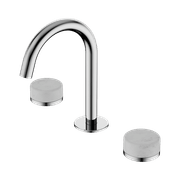 Serenity Basin Set Arc Spout With Carrara Handle Chrome gallery detail image
