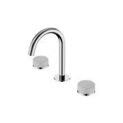 Serenity Basin Set Arc Spout With Carrara Handle Chrome gallery detail image