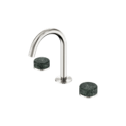 Serenity Basin Set Arc Spout With Verde Alpi Handle Brushed Nickel gallery detail image