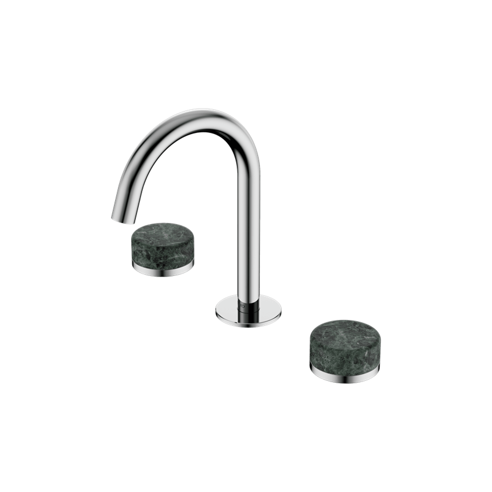 Serenity Basin Set Arc Spout With Verde Alpi Handle Chrome gallery detail image