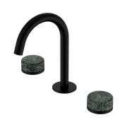 Serenity Basin Set Arc Spout With Verde Alpi Handle Matte Black gallery detail image