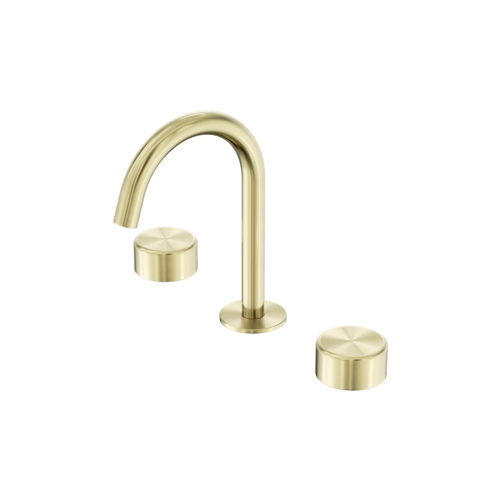Serenity Basin Set Arc Spout With Metal Handle Brushed Gold gallery detail image
