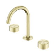 Serenity Basin Set Arc Spout With Metal Handle Brushed Gold gallery detail image