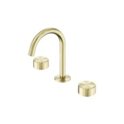 Serenity Basin Set Arc Spout With Metal Handle Brushed Gold gallery detail image