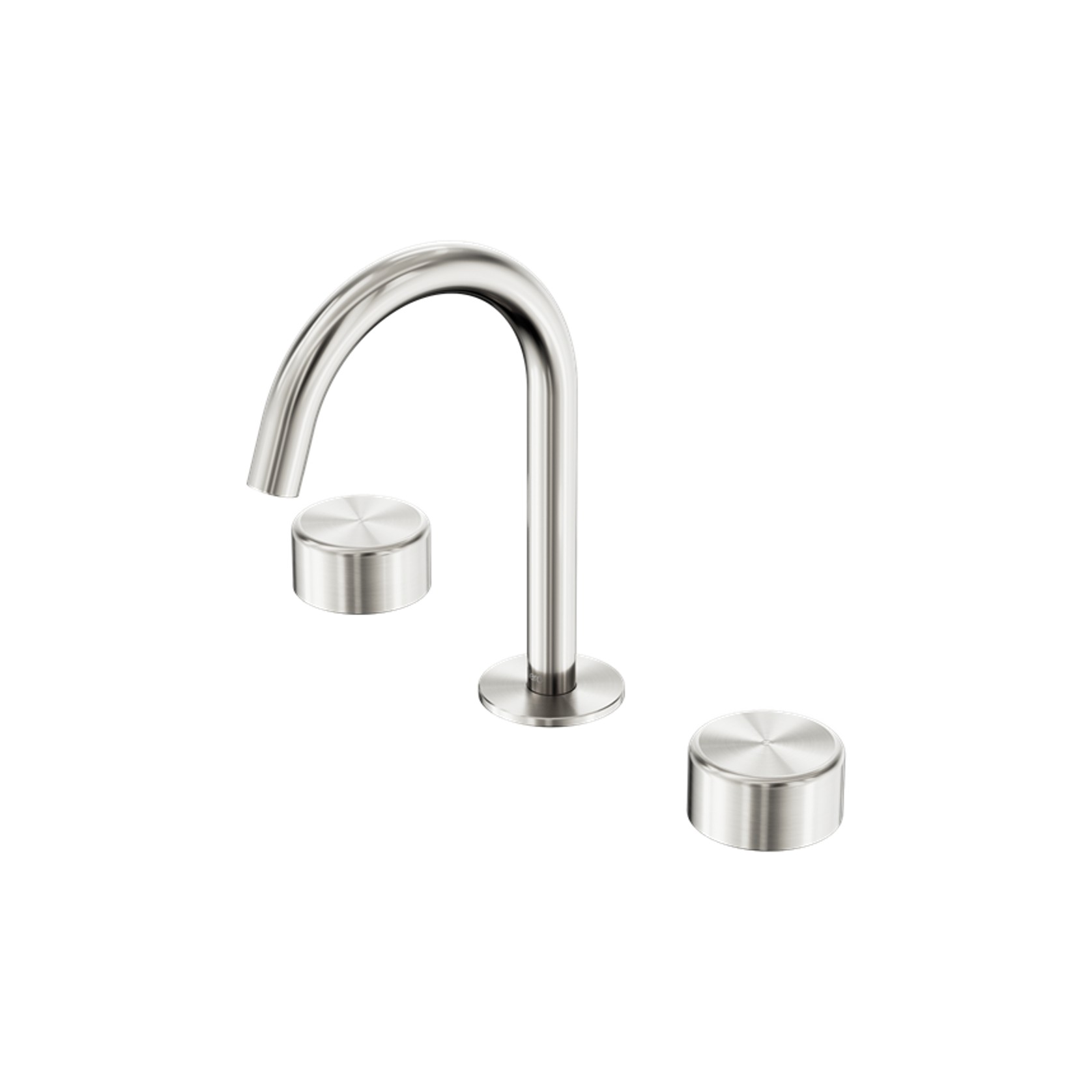Serenity Basin Set Arc Spout With Metal Handle Brushed Nickel gallery detail image