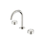 Serenity Basin Set Arc Spout With Metal Handle Brushed Nickel gallery detail image