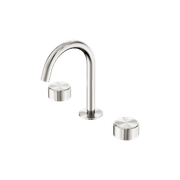 Serenity Basin Set Arc Spout With Metal Handle Brushed Nickel gallery detail image