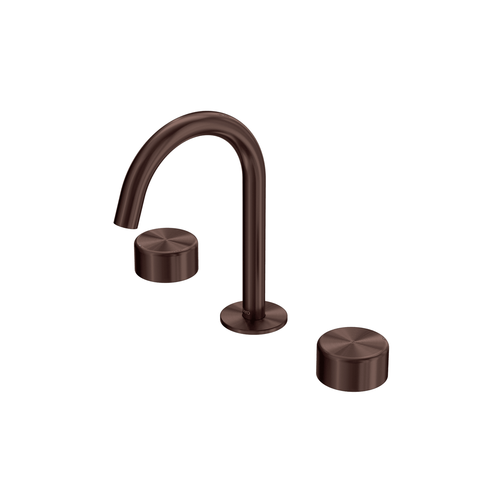 Serenity Basin Set Arc Spout With Metal Handle Rome Bronze gallery detail image