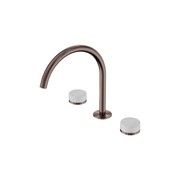 Serenity Bath/Kitchen Set Arc Spout With Carrara Handle Brushed Bronze gallery detail image