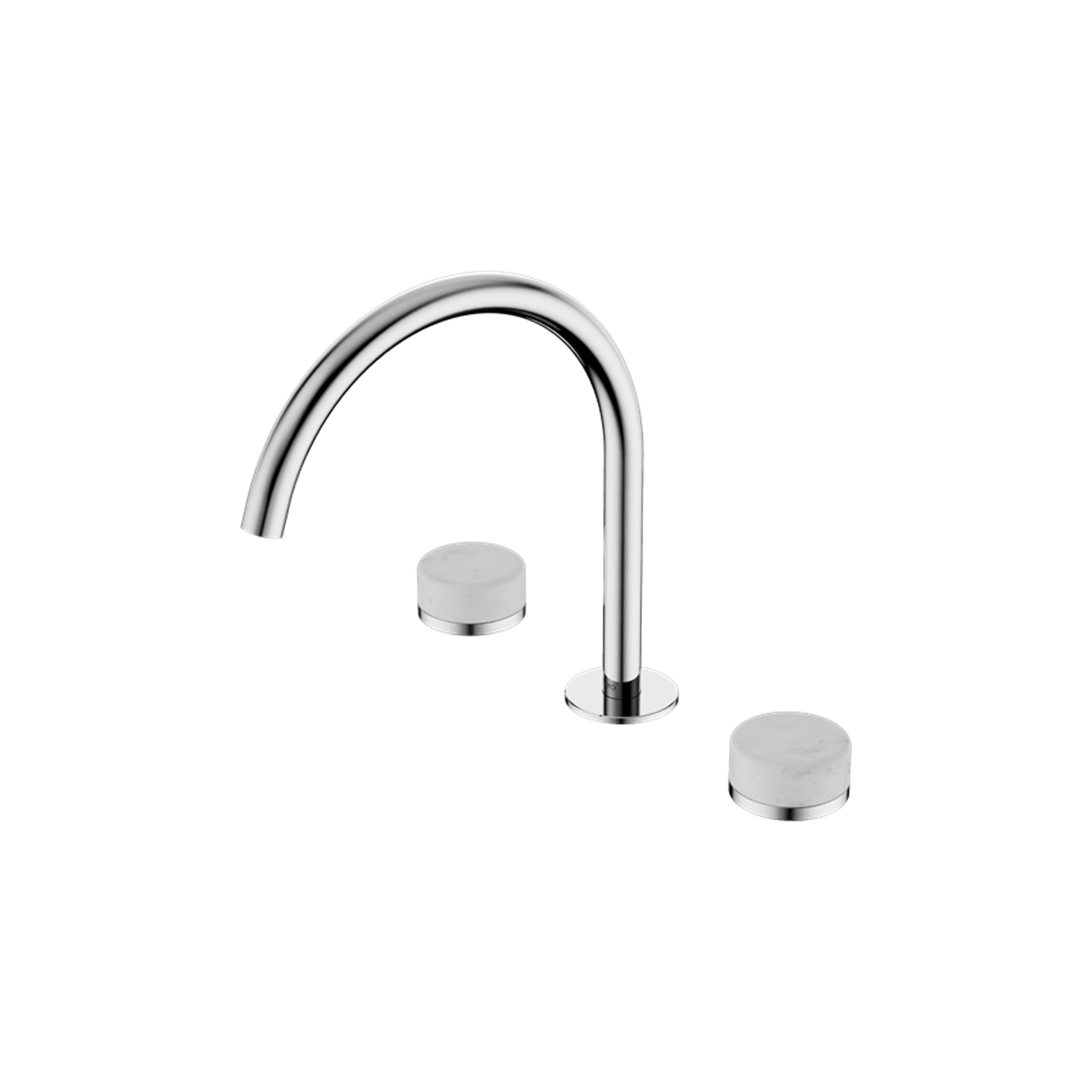 Serenity Bath/Kitchen Set Arc Spout With Carrara Handle Chrome gallery detail image