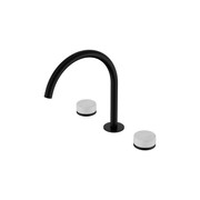 Serenity Bath/Kitchen Set Arc Spout With Carrara Handle Matte Black gallery detail image
