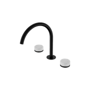 Serenity Bath/Kitchen Set Arc Spout With Carrara Handle Matte Black gallery detail image