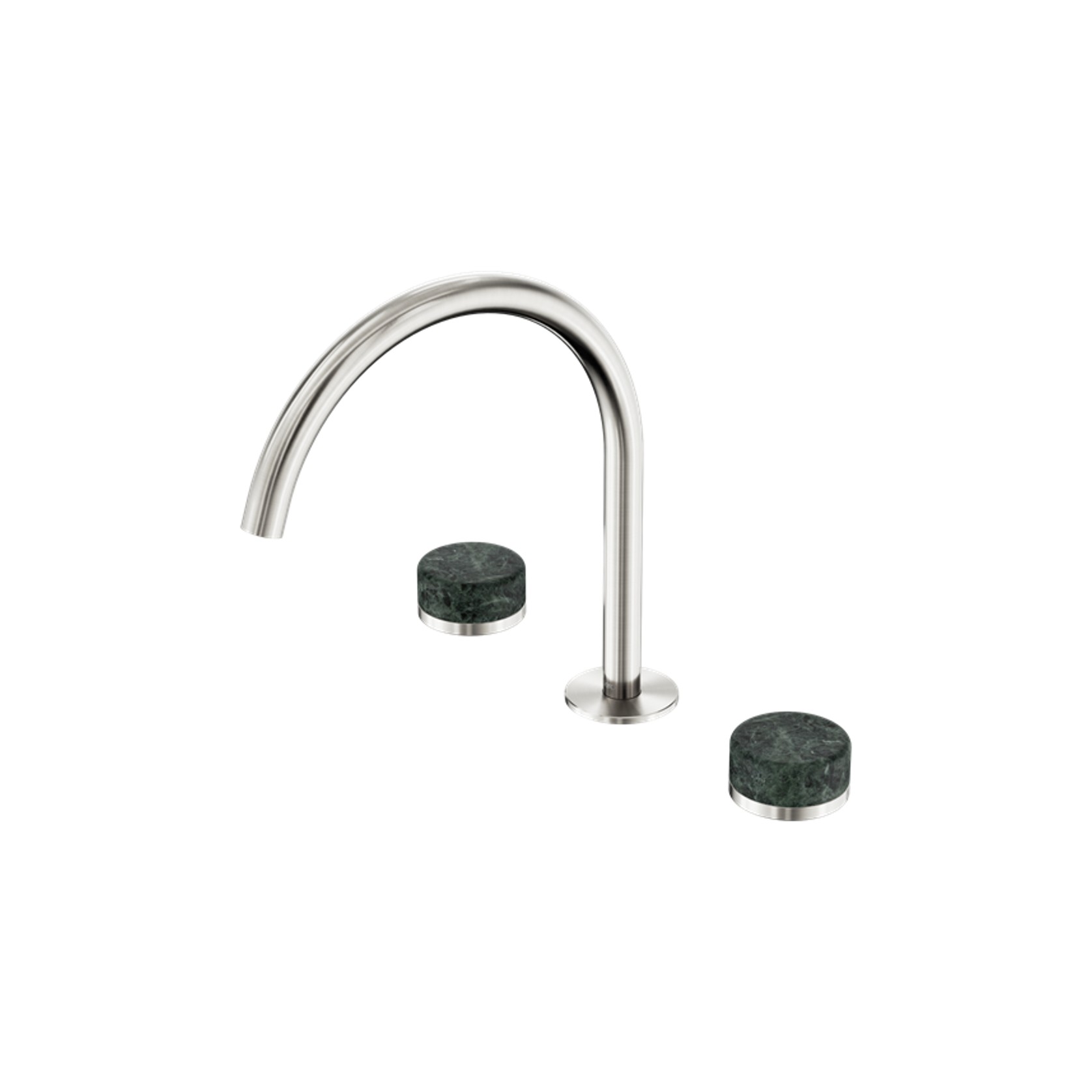 Serenity Bath/Kitchen Set Arc Spout With Verde Alpi Handle Brushed Nickel gallery detail image