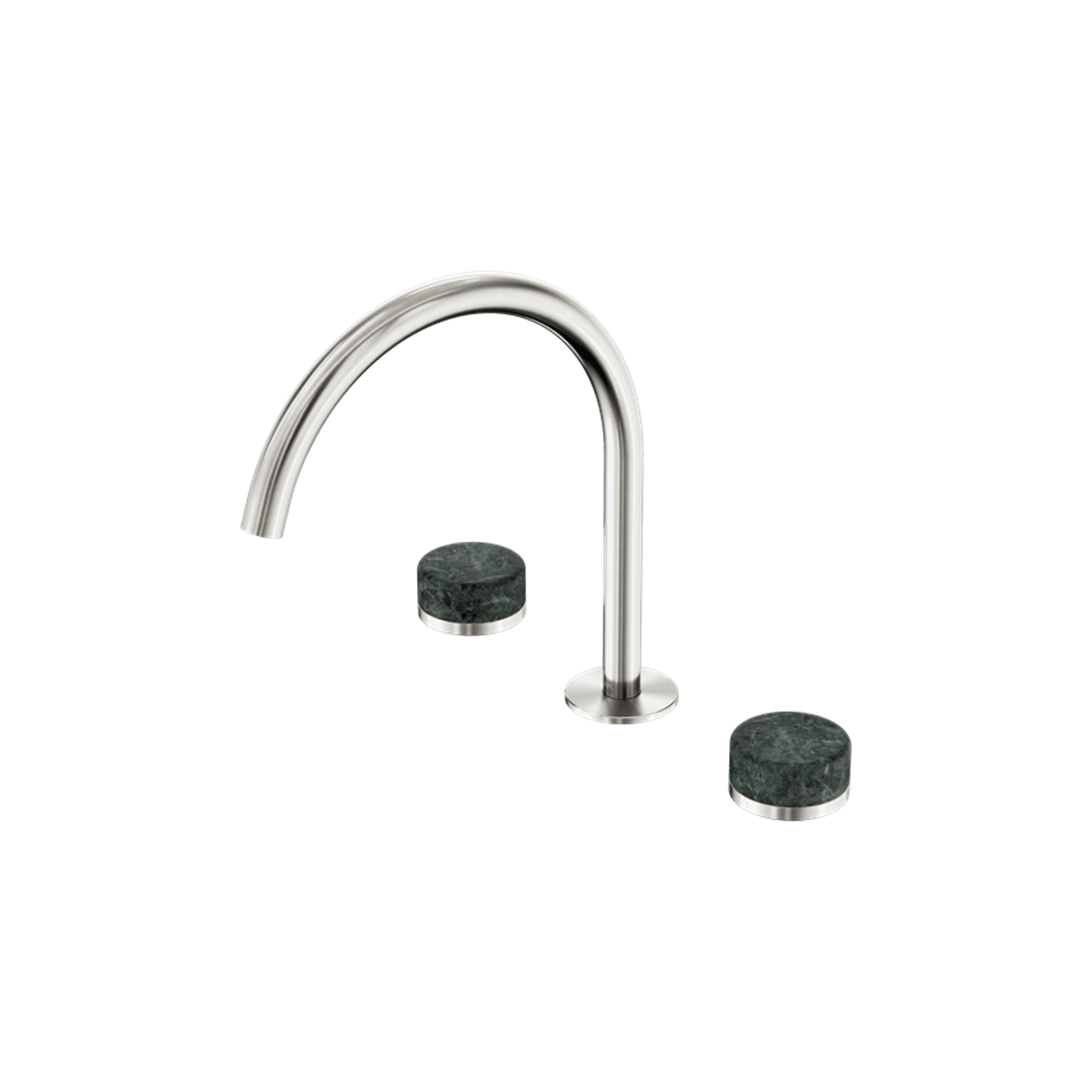 Serenity Bath/Kitchen Set Arc Spout With Verde Alpi Handle Brushed Nickel gallery detail image