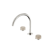 Serenity Bath/Kitchen Set Arc Spout With Rome Travertine Handle Brushed Nickel gallery detail image