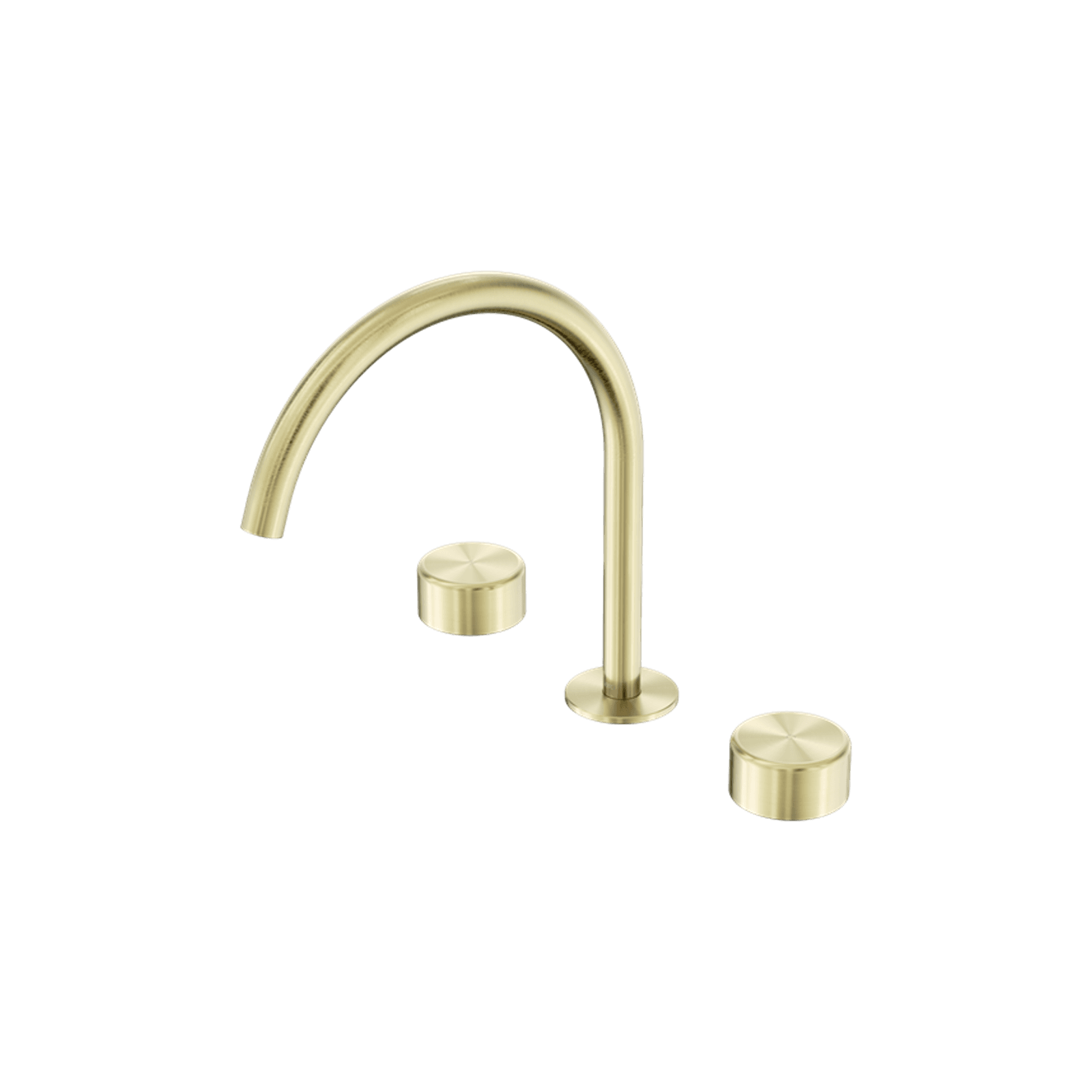 Serenity Bath/Kitchen Set Arc Spout With Metal Handle Brushed Gold gallery detail image