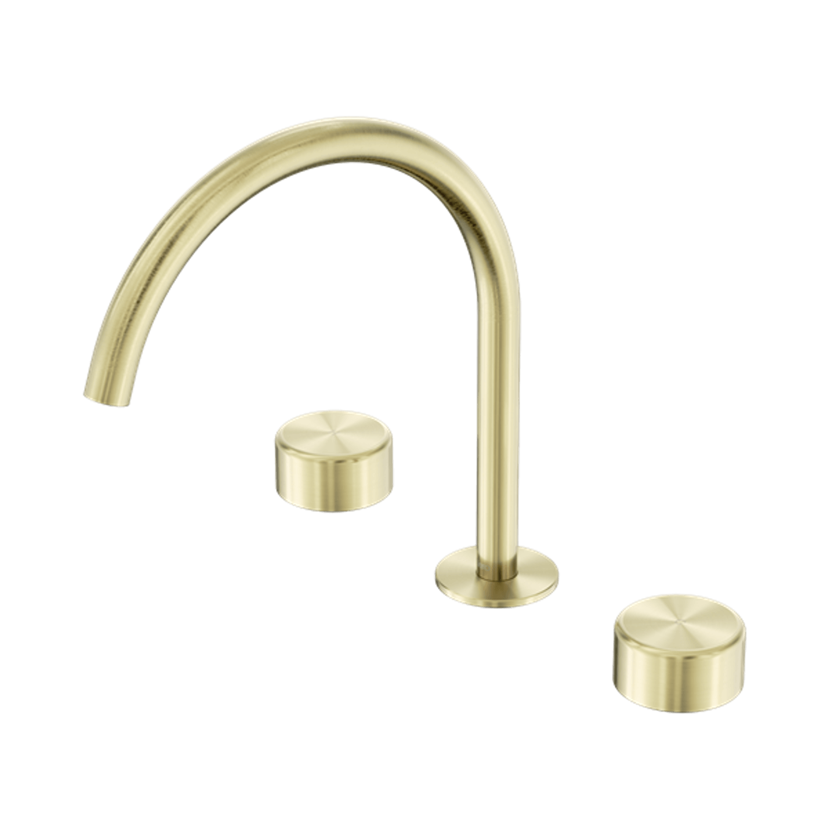Serenity Bath/Kitchen Set Arc Spout With Metal Handle Brushed Gold gallery detail image