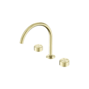 Serenity Bath/Kitchen Set Arc Spout With Metal Handle Brushed Gold gallery detail image