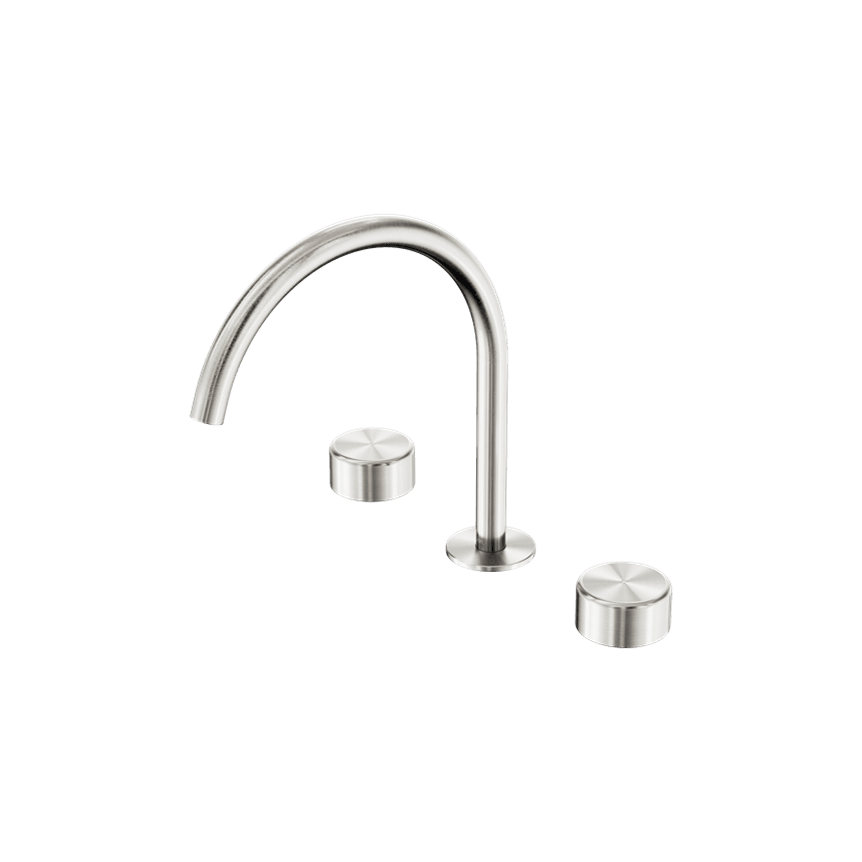 Serenity Bath/Kitchen Set Arc Spout With Metal Handle Brushed Nickel gallery detail image