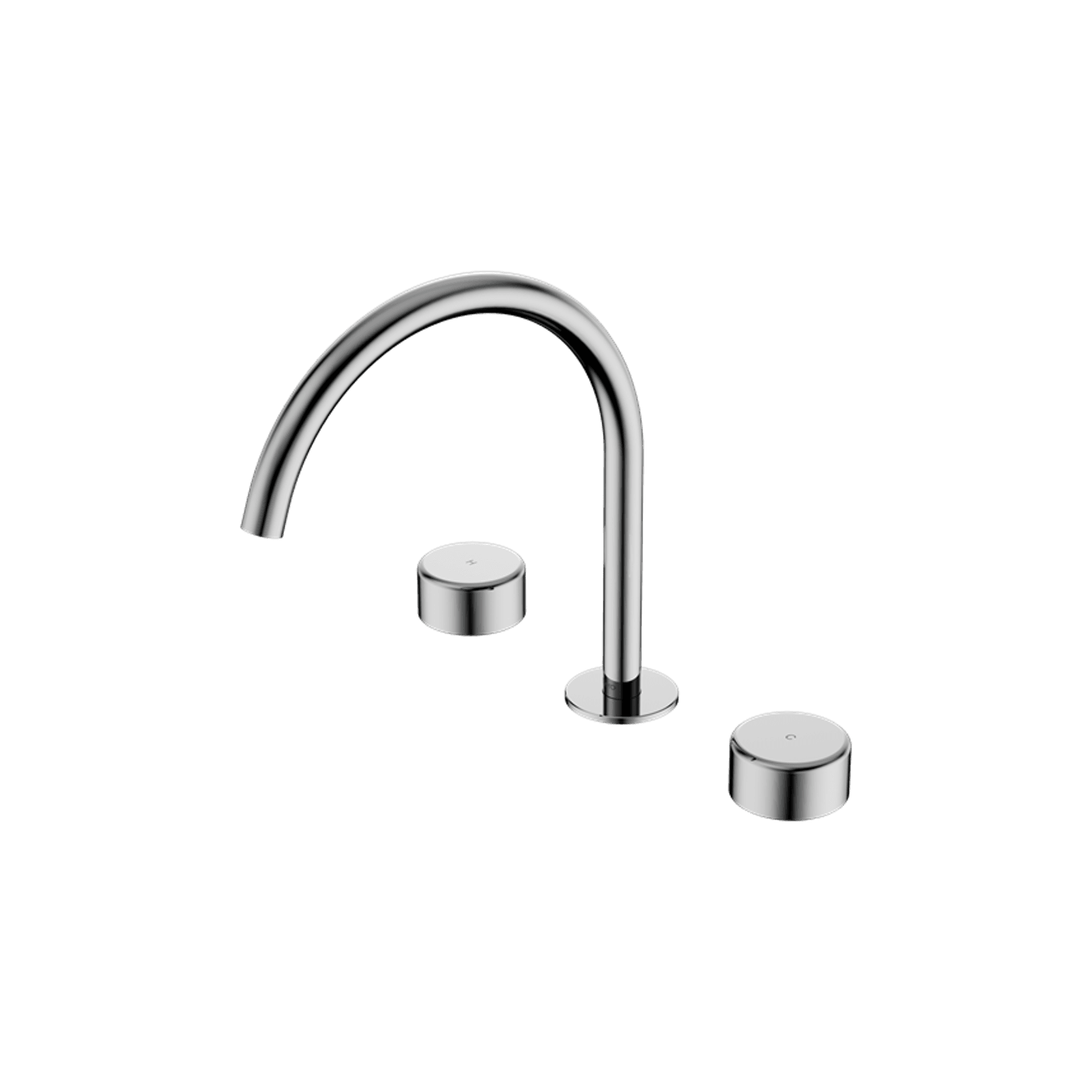 Serenity Bath/Kitchen Set Arc Spout With Metal Handle Chrome gallery detail image