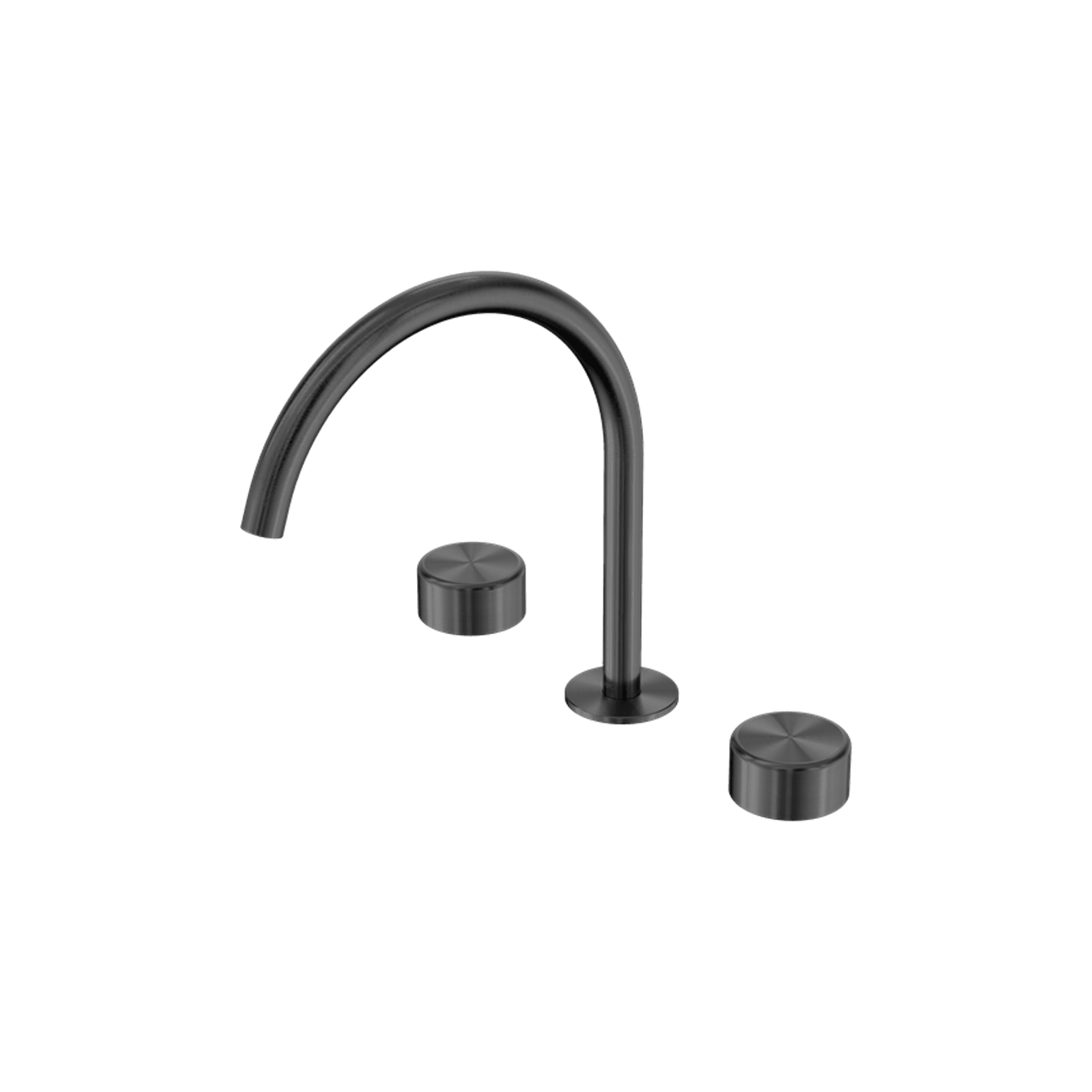 Serenity Bath/Kitchen Set Arc Spout With Metal Handle Gun Metal gallery detail image