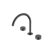 Serenity Bath/Kitchen Set Arc Spout With Metal Handle Gun Metal gallery detail image