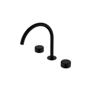 Serenity Bath/Kitchen Set Arc Spout With Metal Handle Matte Black gallery detail image