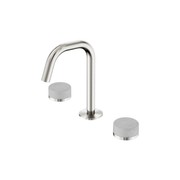 Serenity Basin Set Edge Spout With Carrara Handle Brushed Nickel gallery detail image