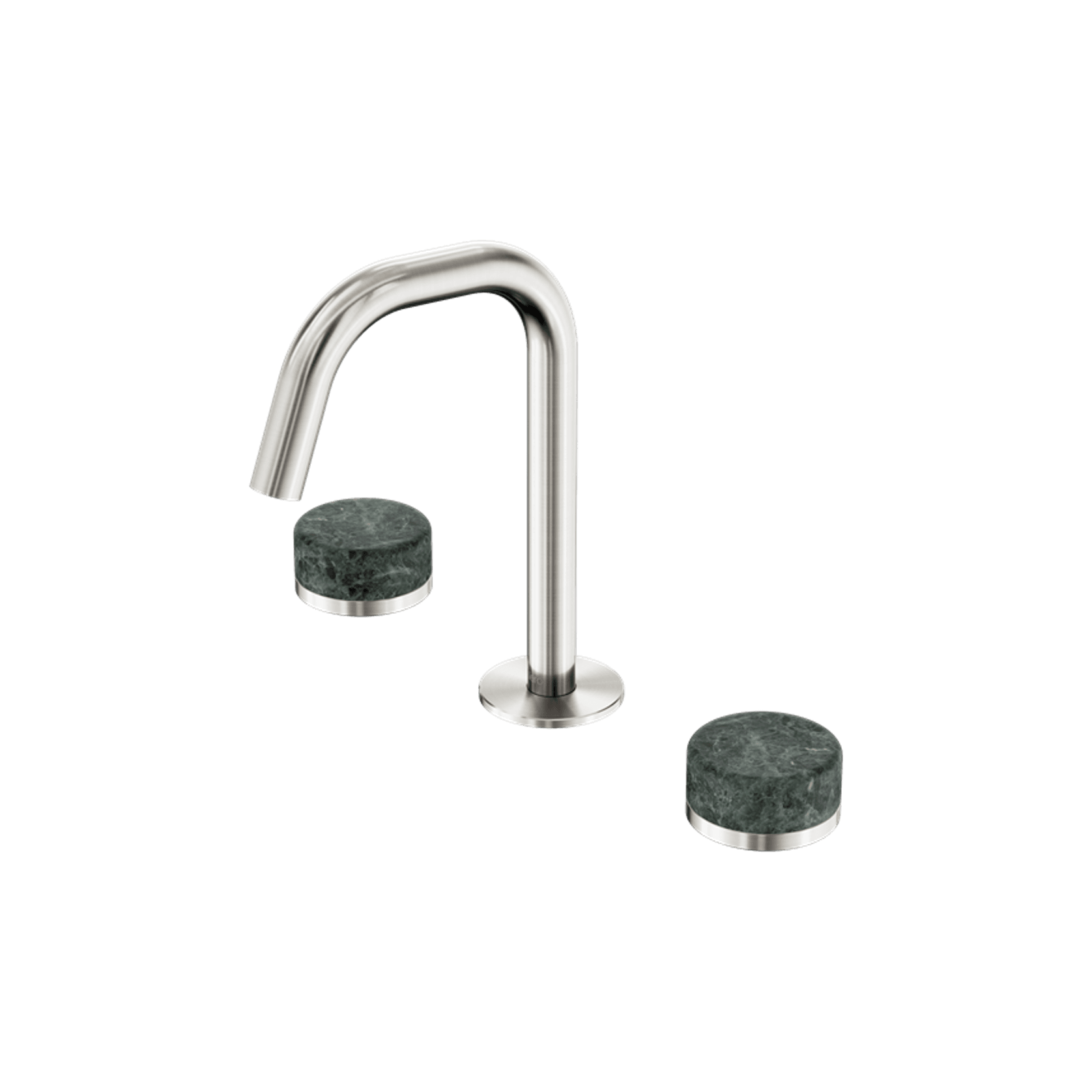 Serenity Basin Set Edge Spout With Verde Alpi Handle Brushed Nickel gallery detail image