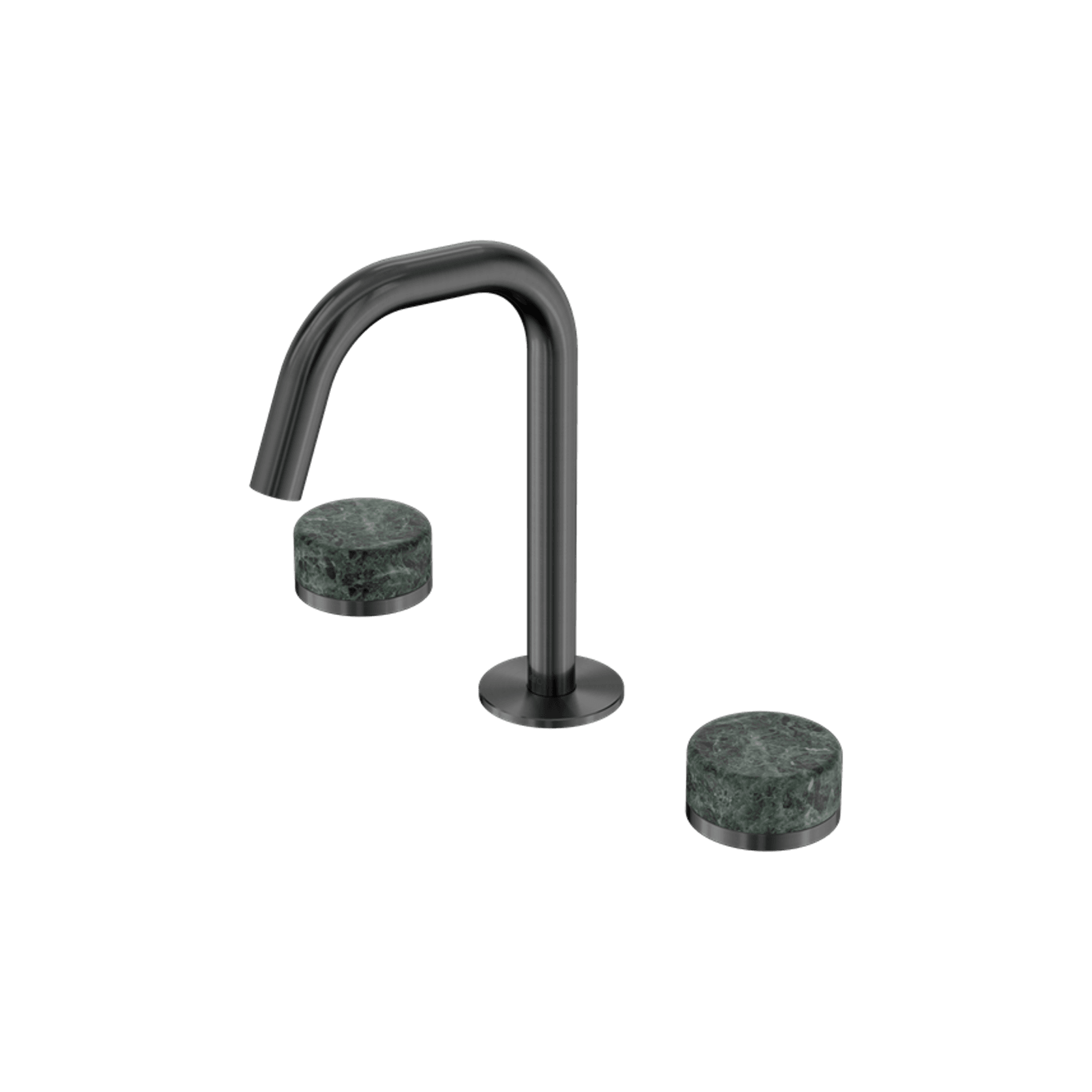 Serenity Basin Set Edge Spout With Verde Alpi Handle Gun Metal gallery detail image