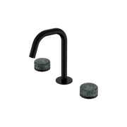 Serenity Basin Set Edge Spout With Verde Alpi Handle Matte Black gallery detail image