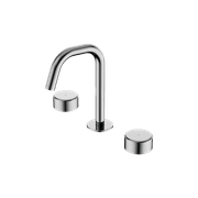 Serenity Basin Set Edge Spout With Metal Handle Chrome gallery detail image