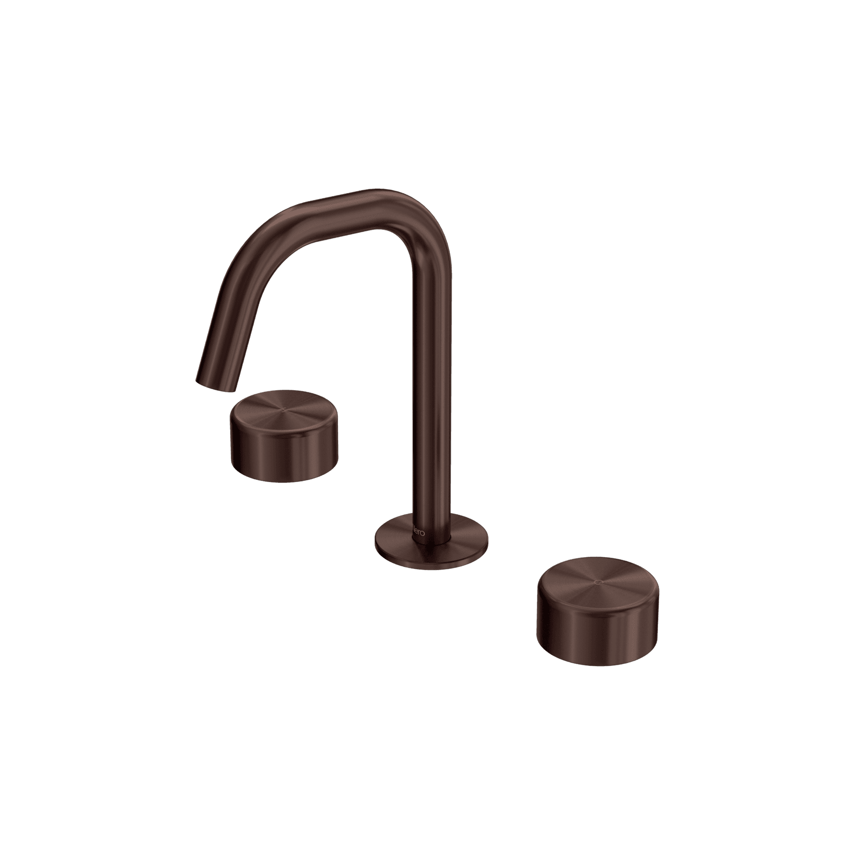 Serenity Basin Set Edge Spout With Metal Handle Rome Bronze gallery detail image