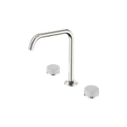 Serenity Bath/Kitchen Set Edge Spout With Carrara Handle Brushed Nickel gallery detail image